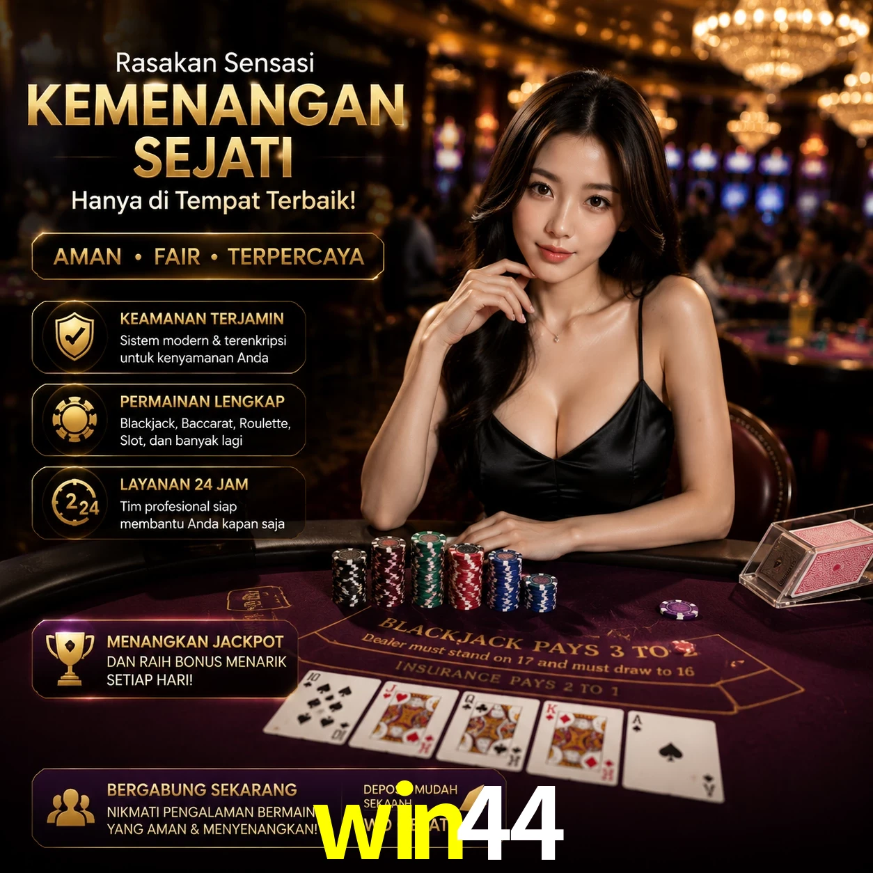 Bônus exclusivos membros VIP win44